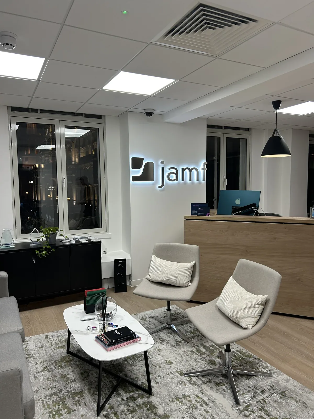 Reception after deep clean, Chandos Street, London