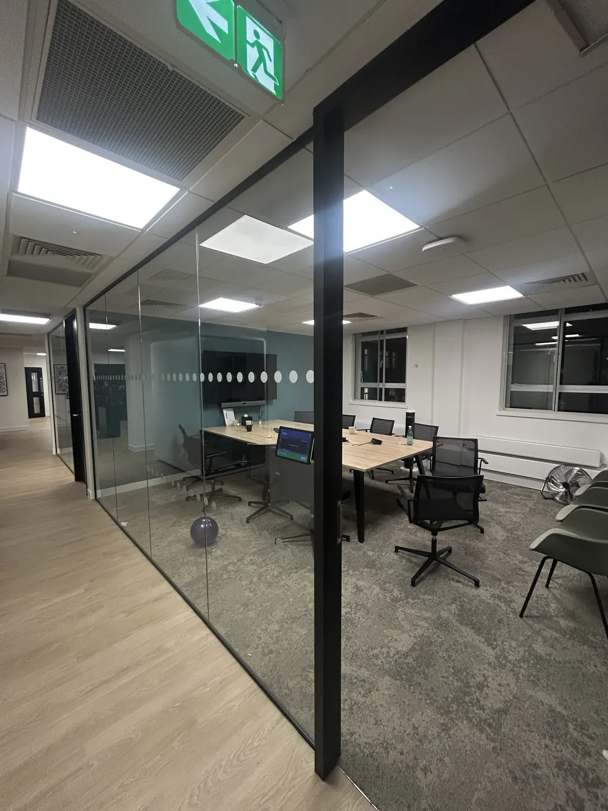 Meeting rooms after deep clean, Chandos Street, London