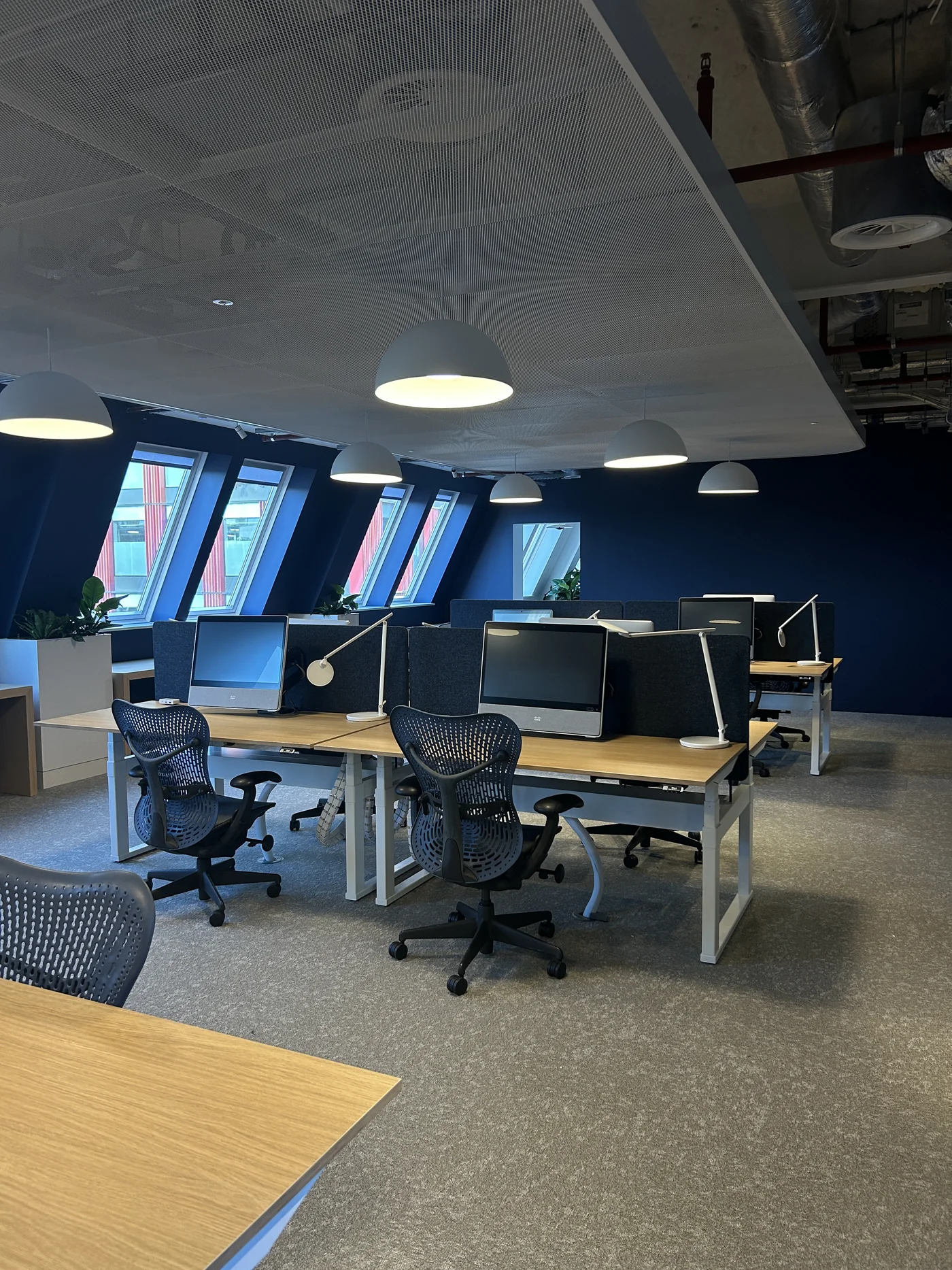 Desk pods after