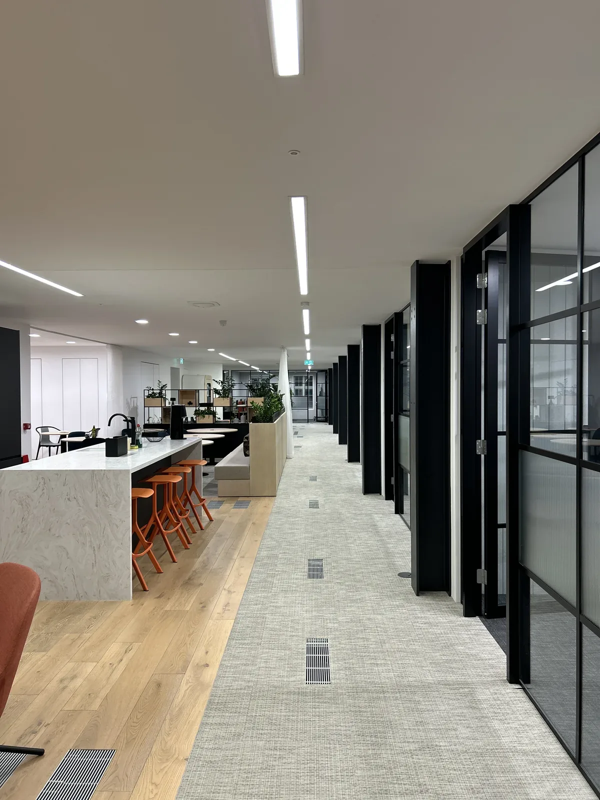 Office workspace after deep clean, Great Portland Street, London