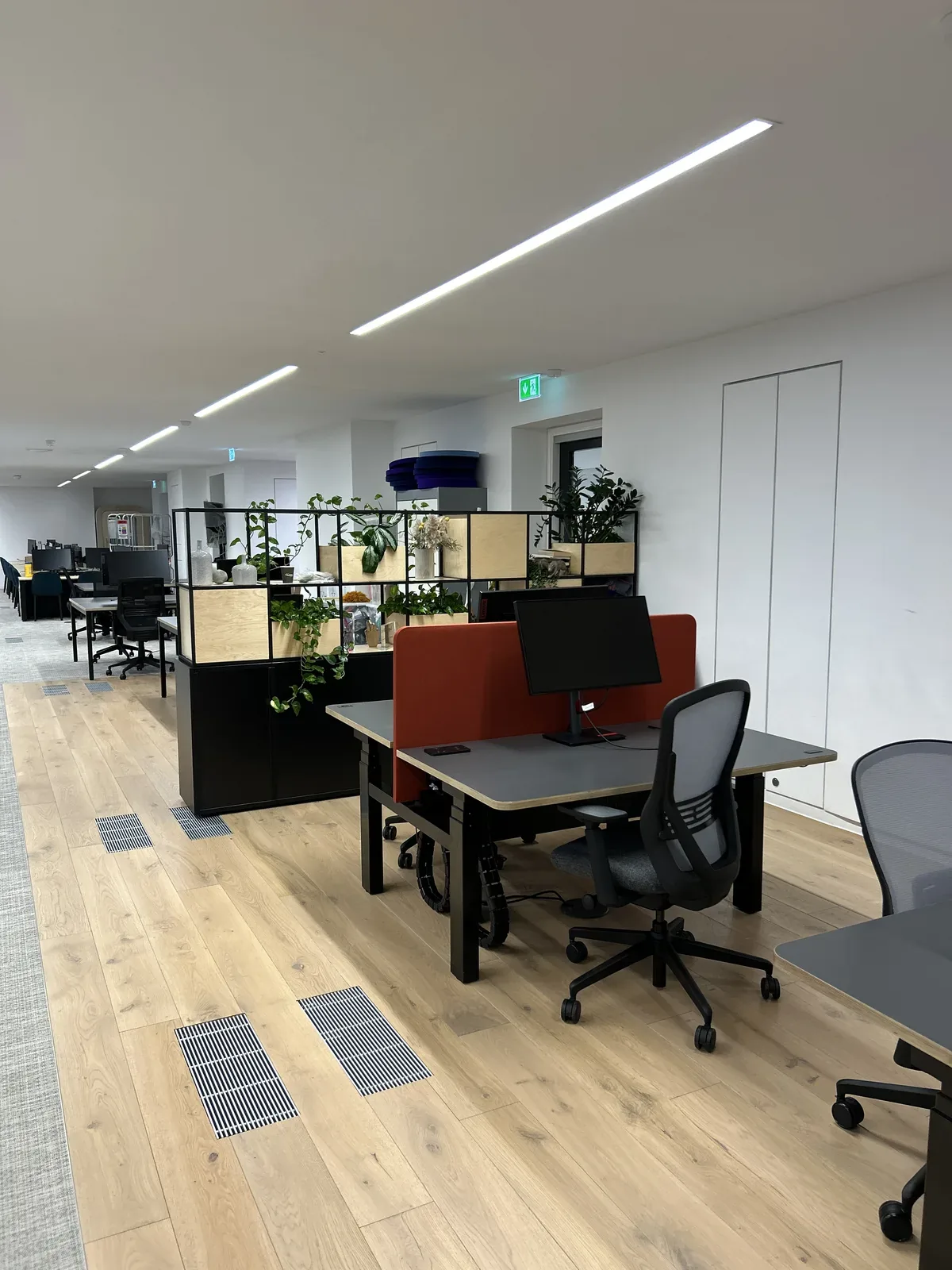 Desk bank after deep clean, great portland street