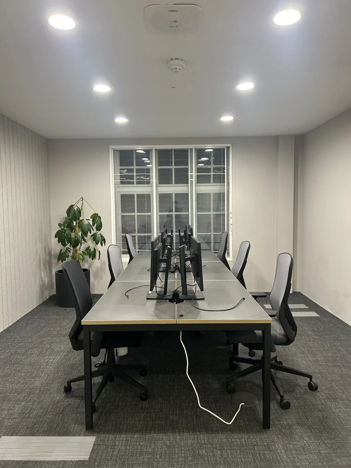 Meeting room after deep clean, Great Portland Street, London