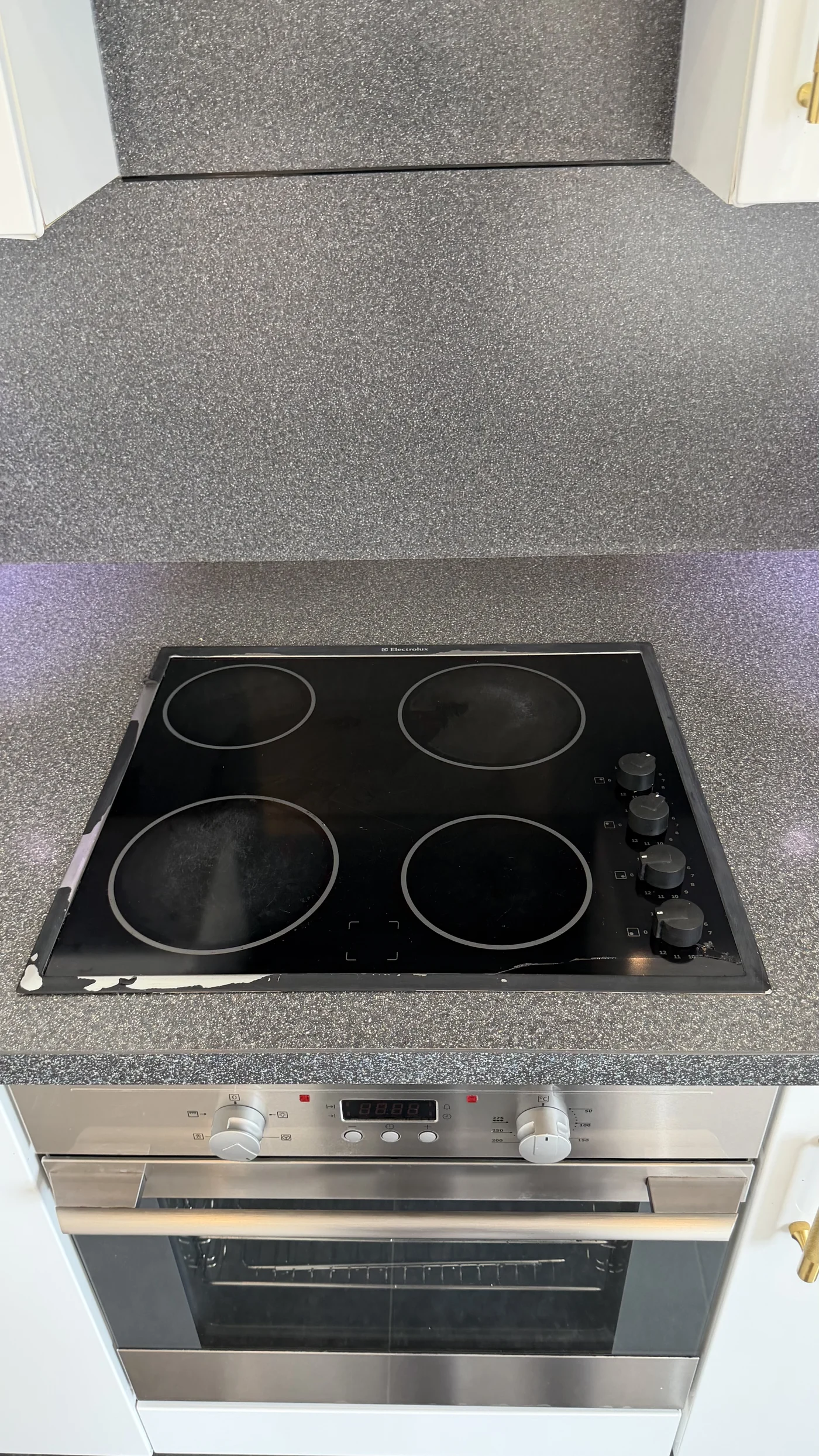 Hob ceramic after full end of tenancy clean, saltdean