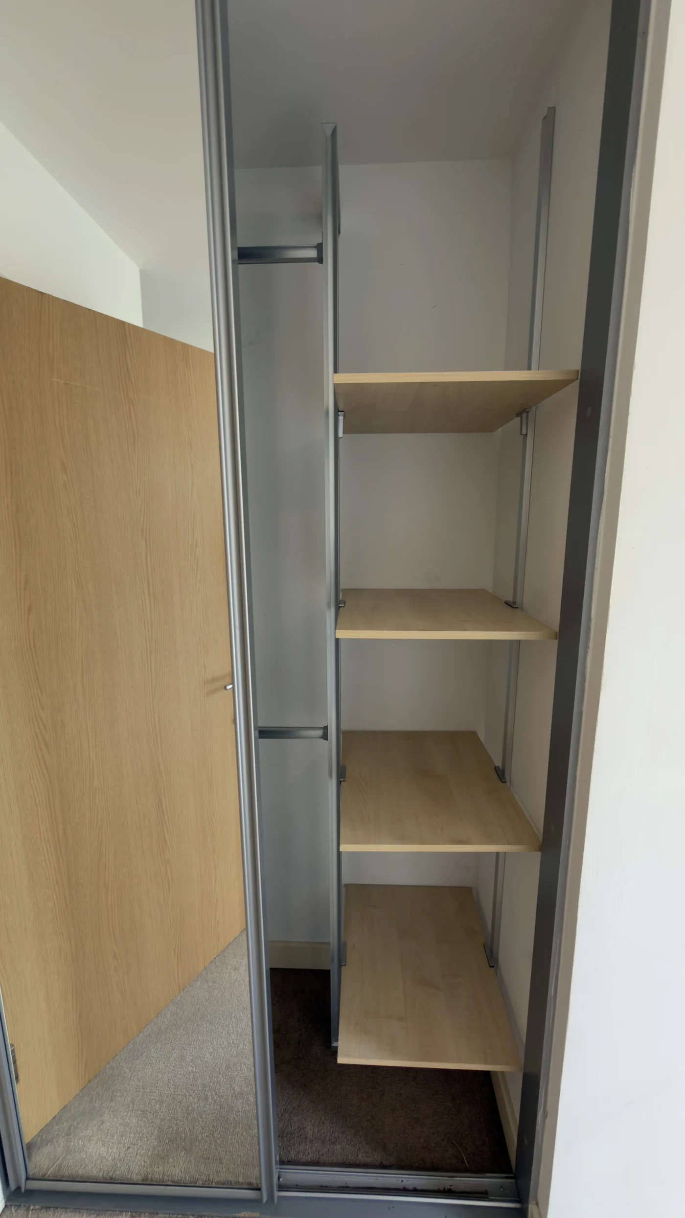 Wardrobe interior after