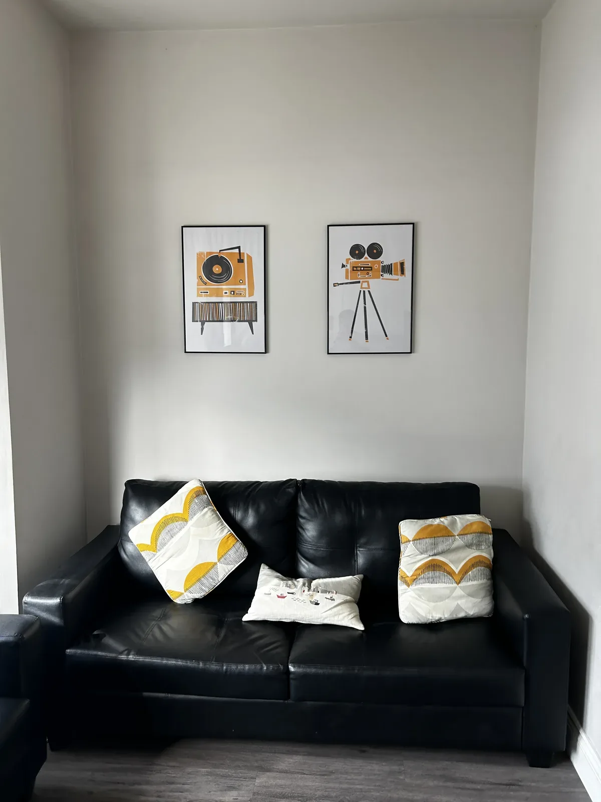 Shared living area after clean, Seven Dials, Brighton