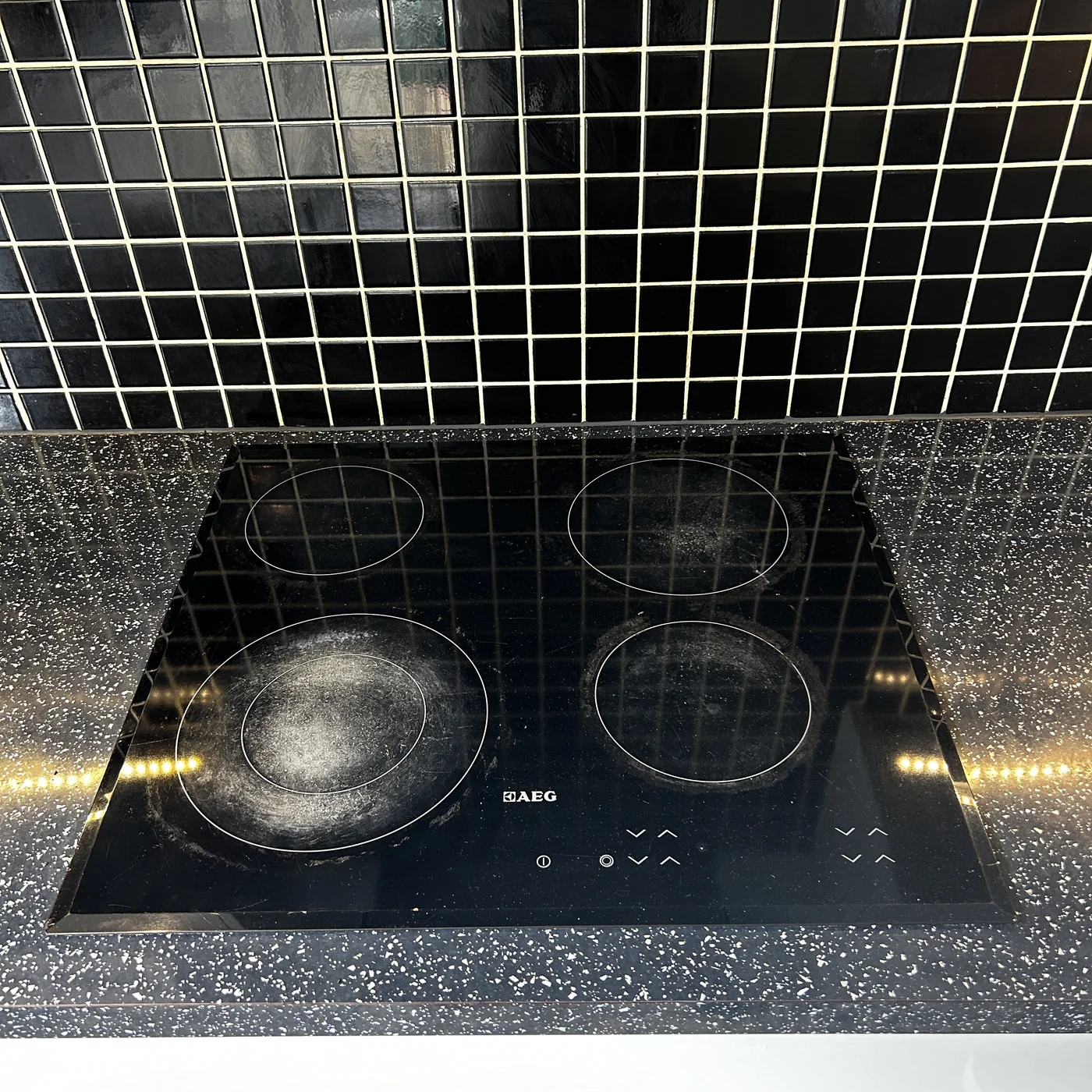 Ceramic hob after