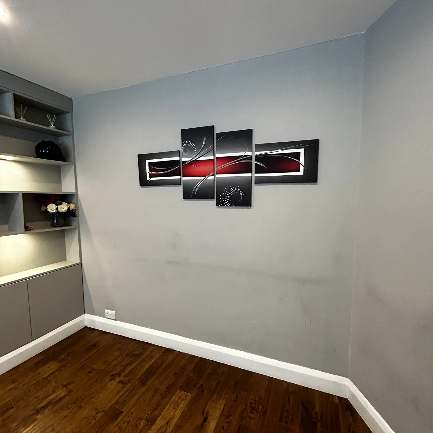Living space wall after deep clean, thornton heath