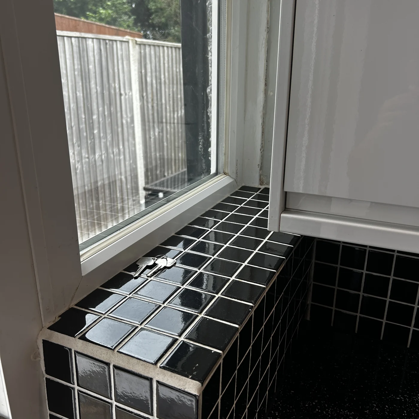 Window sill after deep clean, Thornton Heath, Croydon