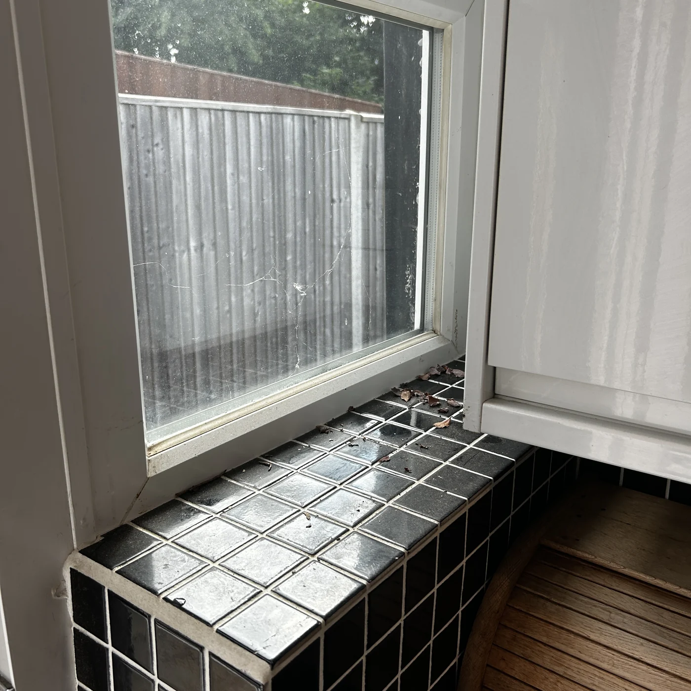 Window sill before, Thornton Heath, Croydon