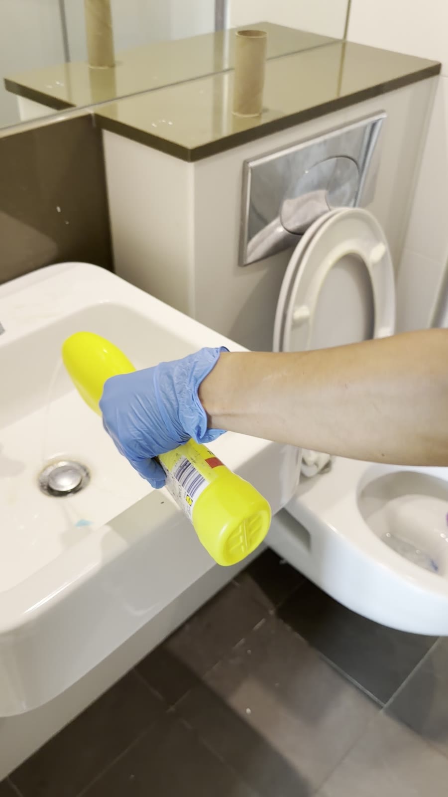 Bathroom, descaling